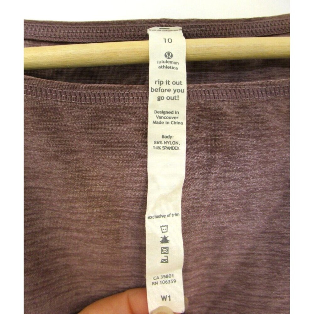 LULULEMON Pink Athletica Tank Top - Active Wear Gym Sculpt Tank - Size 10 Women - Picture 3 of 15